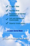 3 LAYER PREMIUM DISPOSABLE FACE MASK SHIP FROM USA ANTIBACTERIAL PROTECTIVE DISPOSABLE DUST MASK. FACE MASK