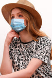 3 LAYER PREMIUM DISPOSABLE FACE MASK SHIP FROM USA ANTIBACTERIAL PROTECTIVE DISPOSABLE DUST MASK. FACE MASK