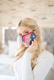 Made In USA Washable Reusable Printed Cotton Face Mouth Cover Mask