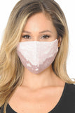 Lace Contrast 4x-Layered Filter Washable Face Mask