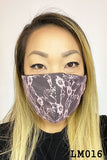 Lace Contrast 4x-Layered Filter Washable Face Mask