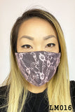 Lace Contrast 4x-Layered Filter Washable Face Mask