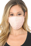 Lace Contrast 4x-Layered Filter Washable Face Mask