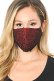 Lace Contrast 4x-Layered Filter Washable Face Mask