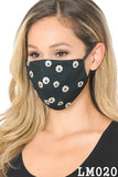 floral face lace mask