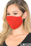 Lace Contrast 4x-Layered Filter Washable Face Mask