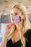 Made In USA Washable Reusable Printed Cotton Face Mouth Cover Mask
