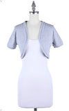 Fashion Secrets Juniors Cotton Bolero Shrug Cropped Cardigan