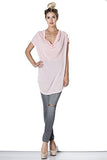 Fashion Secrets Women Cap Sleeve Cowl Neck Tunic Top .