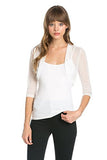 ivory off white bolero shrug women cardigan