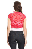 polka dots red bolero shrug