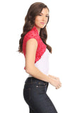 Fashion Secrets Juniors Short Sleeve Lace Bolero Shrug Cardigan