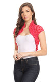 red small cardigan bolero shrug