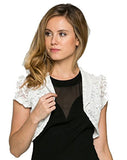 Fashion Secrets Juniors Crochet Lace Cropped Shrug Bolero Cardigan Jacket