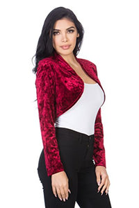 black velvet bolero shrug cardigan