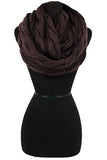 Fashison Secerts Cable Knit Infinity Wool Neck Warmer Shawl Wraps Scarf