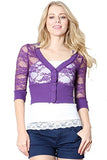 purple lace shrug bolero