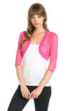 pink bolero cardigan shrug jacket