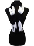 Fashion Secerts Two Tone Multi Loop Soft Infinity Scarf,Neck Warmer Wrap