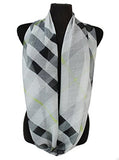 Fashion Secrets Women Checked and Plaid Pattern Super Softness Infinity Scarf