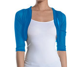 turquoise bolero shrug cardigan jacket