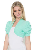 mint green bolero shrug cardigan