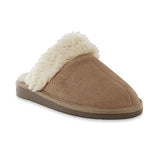 Bongo Women Black Slipper Clog with Fur Trim Black Beige Size 7 8 9