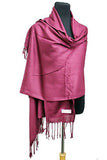 Fashion Secrets Solid Colors Pashmina Large Wrap Shawl Scarf Stole