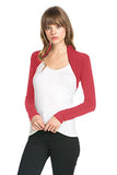 Fashion Secrets Women Long Sleeve Rayon Bolero Shrug Cropped Cardigan Jacket