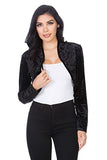 black velvet bolero shrug cardigan