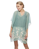 Fashion Secrets Embroidery Beach Swimsuit Cover up