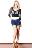 3/4 lace bolero shrug 