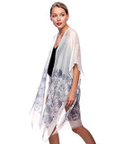 Fashion Secrets Photo Chromic Print Ruana / Beach Bikini Cover Up