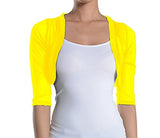 yellow bolero shrug cardigan 