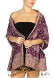 Fashion Secrets Women`s Paisley Floral Peacoke Pashmina Silk Long Soft Scarf Wrap Shawl
