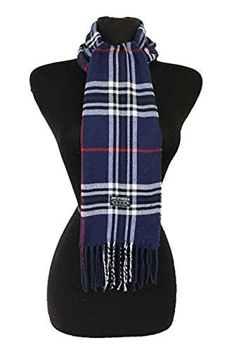 Fashion Secret Soft Checked Plaid Pashmina Capped with Twisted Fringe Scarf Wrap Shawl - Fashion Secrets