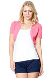 Fashion Secrets Juniors Cotton Bolero Shrug Cropped Cardigan