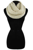 Women Crochet Softness Infinity Scarf Wrap for Winter
