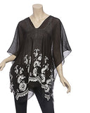 Fashion Secrets Embroidery Beach Swimsuit Cover up