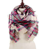 Fashion Secrets Scottish Plaid Tartan Cashmere Feel Oversized Scraf Wrap Shawl .