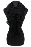 Fashion Secrets Women Fuzzy Ruffled Neck Warmer Scarf Shawl Wrap
