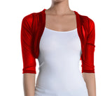 red bolero shrug cardigan