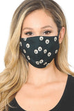 Lace Contrast 4x-Layered Filter Washable Face Mask